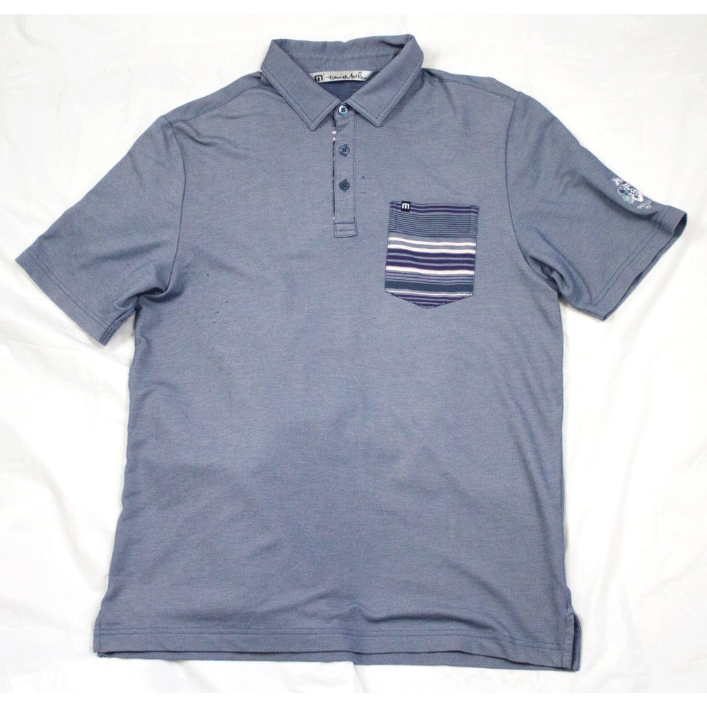 Travis Mathew Mens Short Sleeve Golf Polo Shirt Size Medium